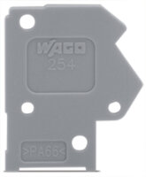 WAGO Abschlussplatte 1mm anrastbar,blau 254-400