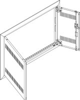 ABN Blendrahmen + Tür für UP-VT,3x3-reihig...