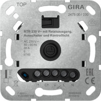 GIRA RTR 230 V Relaisausgang Aus+Kontroll Einsatz 247500