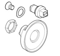 Hager Schließung, univers Vierkant,8mm FZ529W
