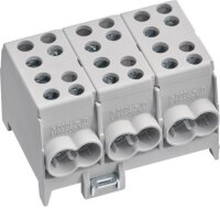 Hager Hauptleitungsabzweigklemme grau, 3pol. KH35L3