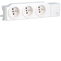 Hager F-Steckdose 3fach, Hutschiene VZ00ASF