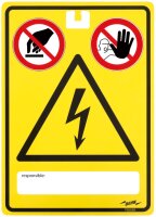 DEHN WuH-Schild Spannung-Berühren WHS AS BSZFUV