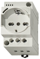 Finder Steckdose f. Schaltschrank grau, mit 7U.00.8.230.0010