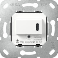 GIRA USB-Spannungsversorgung Typ C Einsatz Weiß 236200