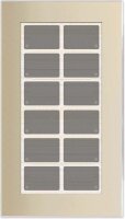 ISSENDORFF Glas-Tastenfeld 12 Tasten, champagn. LCN - GT12C