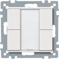 Schneider Taster 2fach plus polarweiß MTN627619