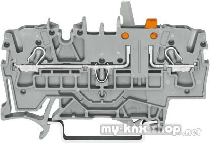 WAGO Trennplatte orange mit Verrieg. 2002-1672/401-000