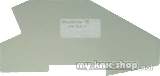 Weidmüller Abschluss-/Zwischenplatte 33x3mm PAP PDU6/10/3AN