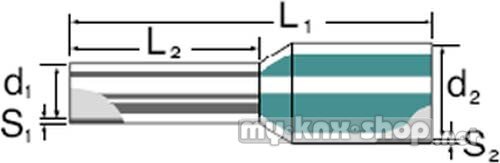 Weidmüller Aderendhülse mit Kragen H0,75/18 W SV