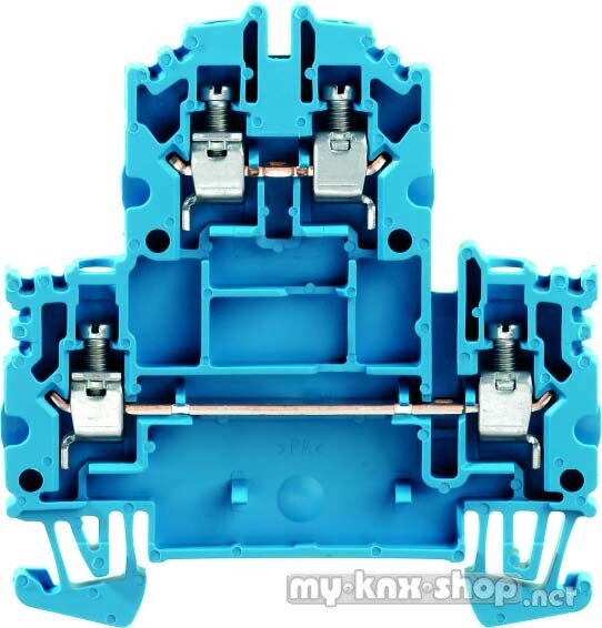 Weidmüller Doppelklemme WDK 4N BL