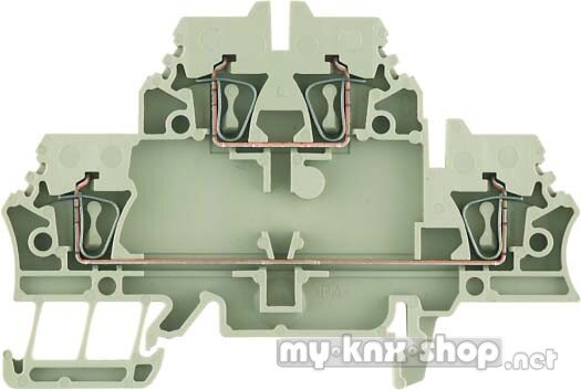 Weidmüller Doppelklemme ZDK 2.5-2 DB+BR