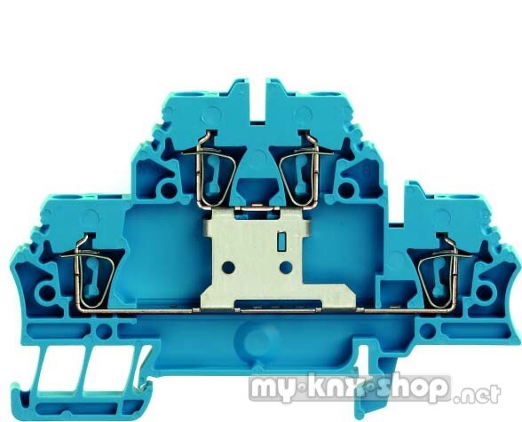 Weidmüller Doppelklemme ZDK 2.5V BL