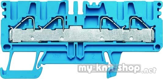 Weidmüller Durchgangsklemme 78,5x5,1x38mm PDU 2.5/4/4AN BL