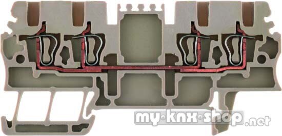 Weidmüller Durchgangsklemme ZDU 1.5/4AN