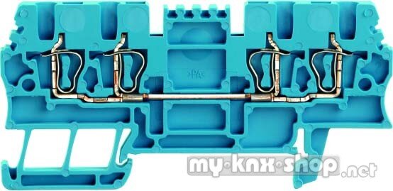 Weidmüller Durchgangsklemme ZDU 1.5/4AN BL