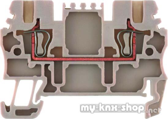 Weidmüller Durchgangsreihenklemme dunkelbeige ZDU 1.5