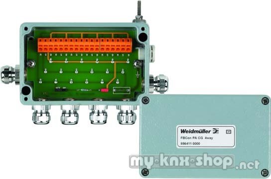 Weidmüller Feldbus-Verteiler 4-fach IP66 FBCon PA CG 4way