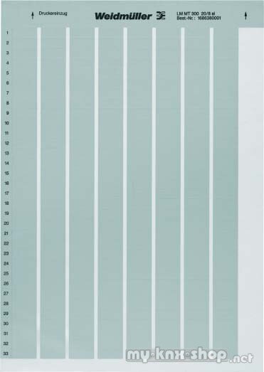 Weidmüller Gerätemarkierer LM MT300 20X8 SI