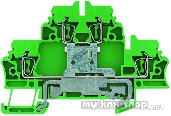 Weidmüller Klemme 2,5qmm gn/ge ZDK 2.5PE