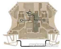 Weidmüller Klemme mit Einbau WDUL 4/10K