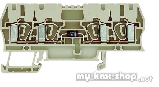 Weidmüller Klemme mit Einbau ZDU 2.5/2X2AN/D+