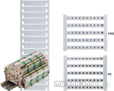 Weidmüller Klemmenmarkierer dekafix "Minus" DEK 5 GW -