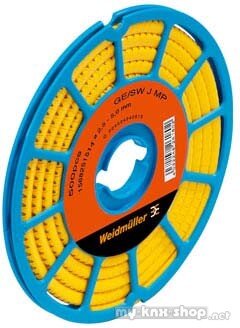 Weidmüller Leitermarkierer Zeich.- gelb 1 CLI C1-3GE/SW - CD