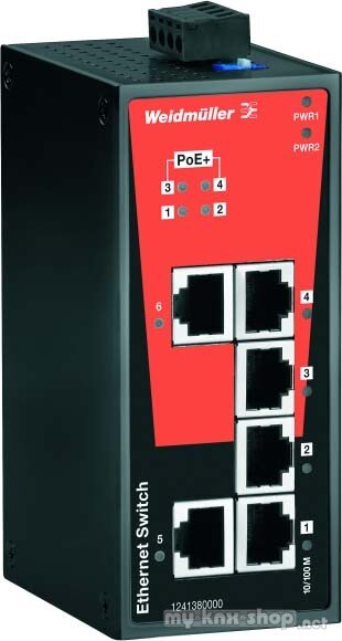 Weidmüller Netzwerk-Switch IE-SW-BL06-2TX-4POE