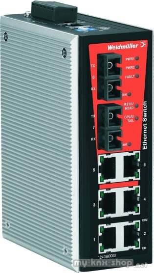 Weidmüller Netzwerk-Switch IE-SW-VL08MT-6TX-2ST