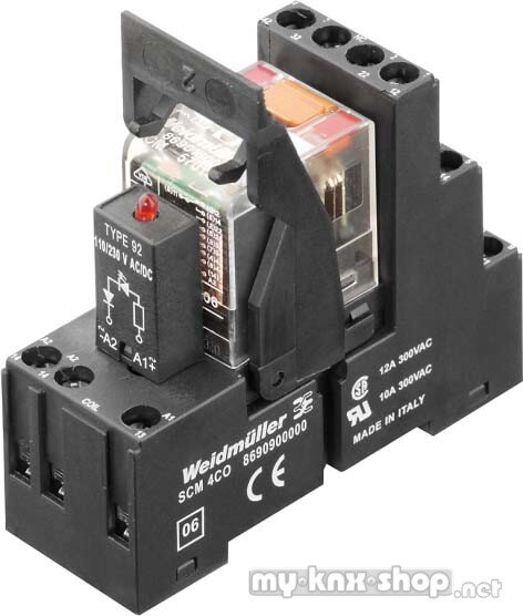 Weidmüller Relaiskoppler 115V/8,8mA AC RCMKIT115VAC4COLEDRT