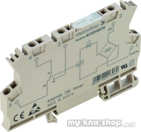 Weidmüller Relaiskoppler 1W 24VDC Zugfe MCZ R 24Vdc 1CO TRAK