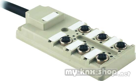 Weidmüller Sensor-Aktor-Verteiler M12, 3 m SAI-6-F 5P PUR 3M