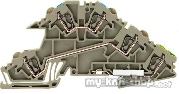 Weidmüller Verteilerklemme 2,5qmm Etagenkle ZDL 2.5 S/N/L/PE