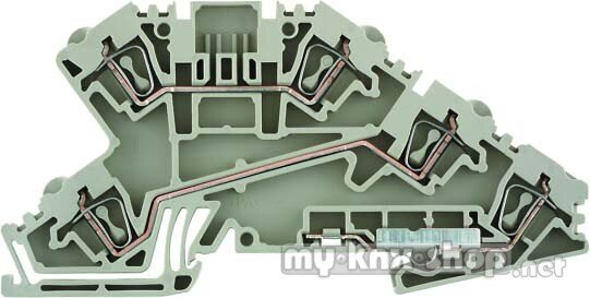 Weidmüller Verteilerklemme 2,5qmm ZDL 2.5/L/L/PE