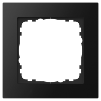 GVS Abdeckrahmen Aluminium 1-fach Schwarz, passend...
