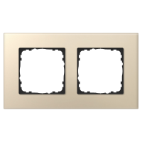 GVS Abdeckrahmen Aluminium 2-fach Champagner, passend...