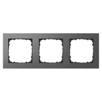 GVS Abdeckrahmen Aluminium 3-fach Anthrazit, passend...