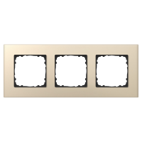 GVS Abdeckrahmen Aluminium 3-fach Champagner, passend...