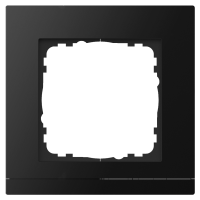 GVS Abdeckrahmen Aluminium WALTZ 1-fach Schwarz, passend...