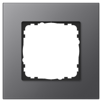 GVS Abdeckrahmen Glas 1-fach Anthrazit, passend für...