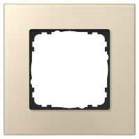 GVS Abdeckrahmen Glas 1-fach Champagner, passend für...