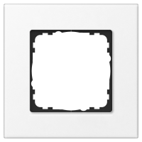 GVS Abdeckrahmen Glas 1-fach Weiß, passend für...