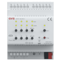 GVS KNX Heizungsaktor mit Triac, 6-fach, KNX Data Secure...