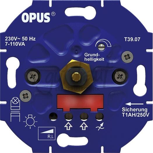 Dreh-Dimmer für LED- und Energiesparlampen 20 - 250 VA / 3 - 85 W