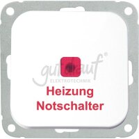 Heizungs-Notschalter 10/16A alpinweiss, Steckklemmen