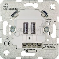 OPUS USB-Ladestation mit 2 USB Buchsen Weiß