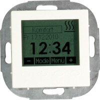 Raumthermostat, elektr., as 55x55, alu-silber seidenglanz...