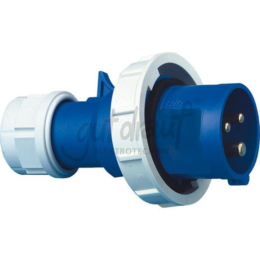 CEE-St. 16A, 3p.6h, 230V, IP67 blau