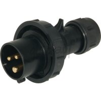 CEE-St. 16A, 3p.6h, 230V, IP67 schwarz